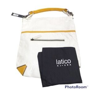 Latico leather Rosie colorblock square hobo tote purse NWT